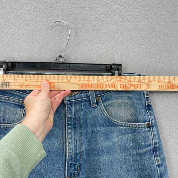 Carhartt Jeans Men 33x32 Blue Traditional Fit B18-DST Heavyweight Denim Workwear - Picture 3 of 16